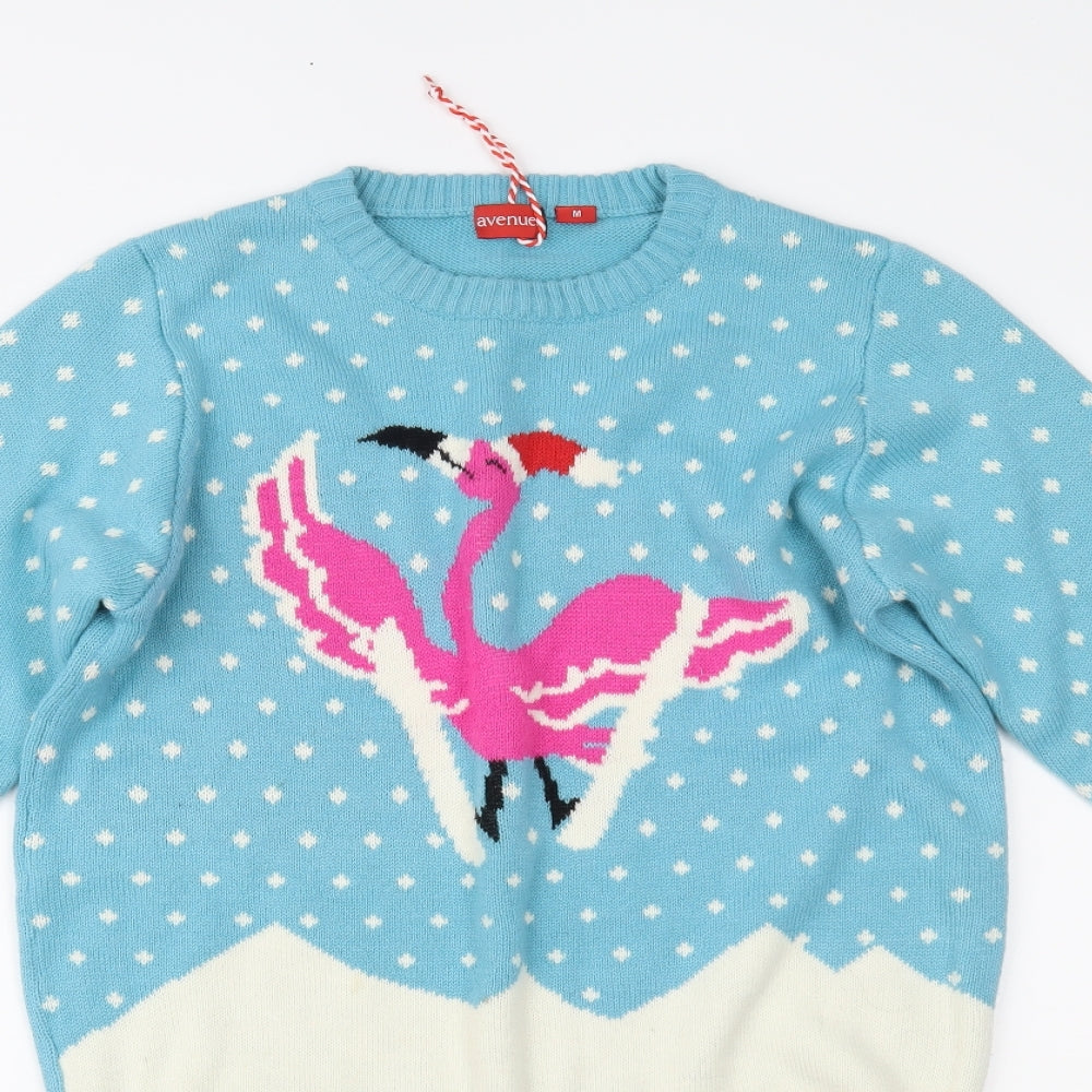 Avenue Womens Blue   Pullover Jumper Size M