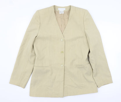 La Boutique Womens Beige   Jacket Blazer Size 12