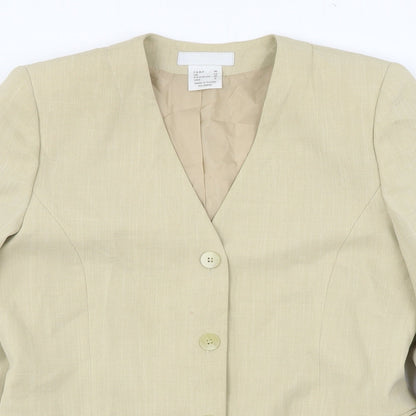 La Boutique Womens Beige   Jacket Blazer Size 12