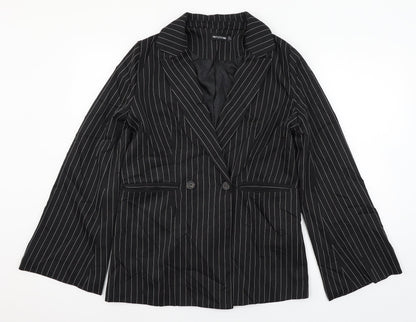 Womens UK Size 8 PRETTYLITTLETHING Black Jacket