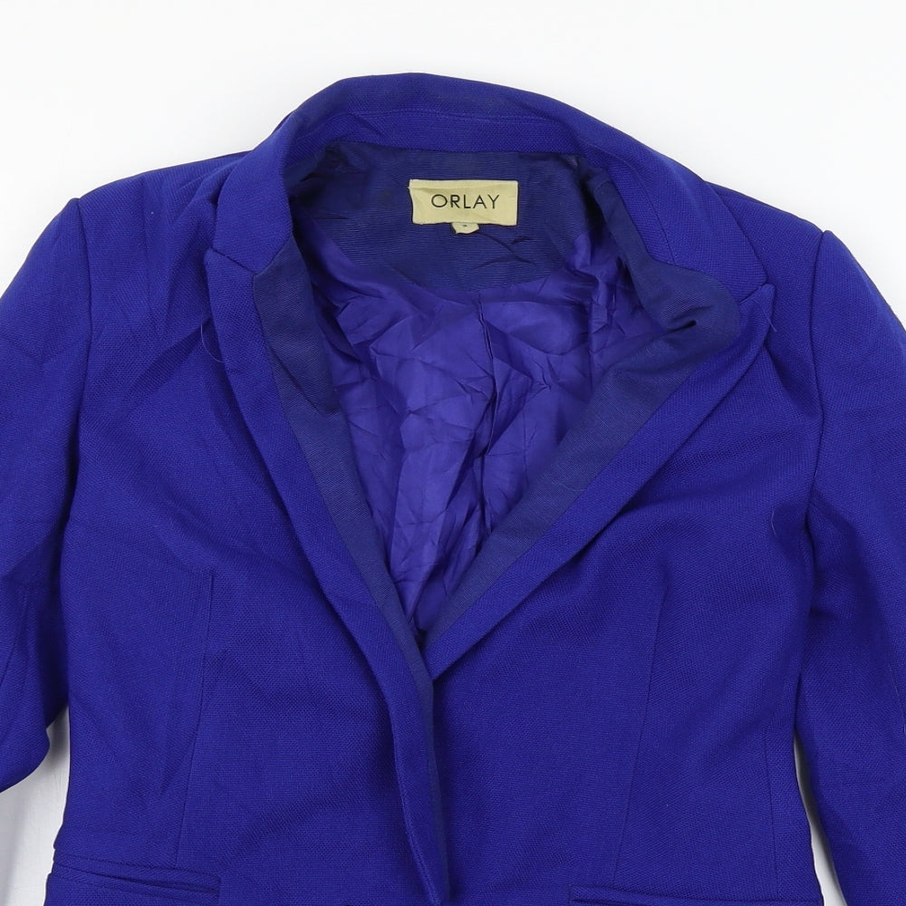 Orlay Womens Blue   Jacket Blazer Size S