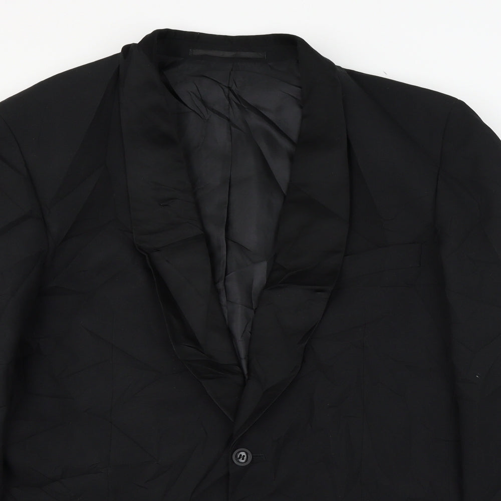 Mens UK Size L C&A Regular Black Suit Jacket
