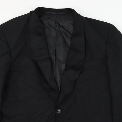 Mens UK Size L C&A Regular Black Suit Jacket