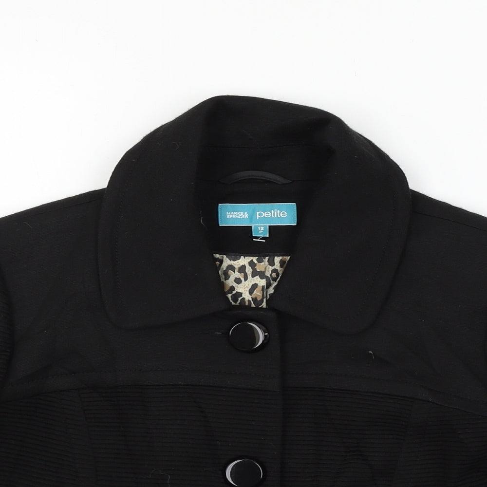 Womens UK Size 12 Marks and Spencer Black Jacket