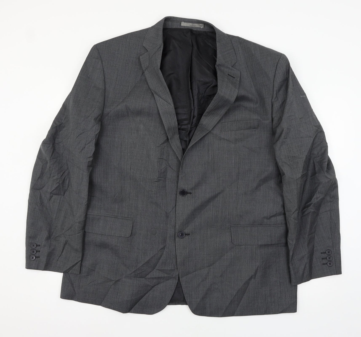 Mens UK Size XL Pierre Cardin Regular Black Suit Jacket