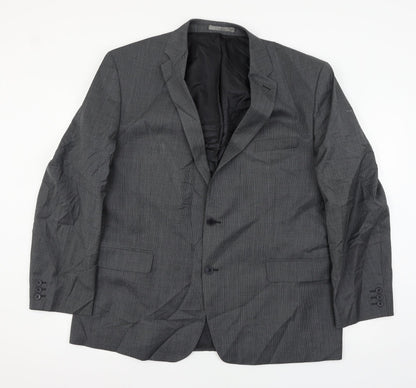 Mens UK Size XL Pierre Cardin Regular Black Suit Jacket