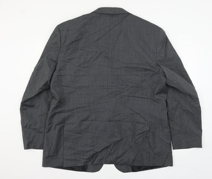 Mens UK Size XL Pierre Cardin Regular Black Suit Jacket