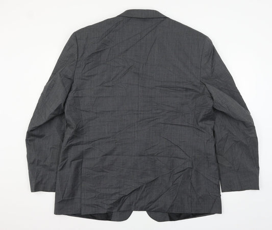 Mens UK Size XL Pierre Cardin Regular Black Suit Jacket