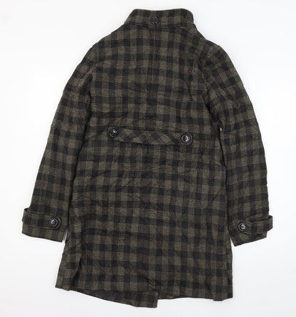 Womens UK Size 8 Topshop Brown Overcoat