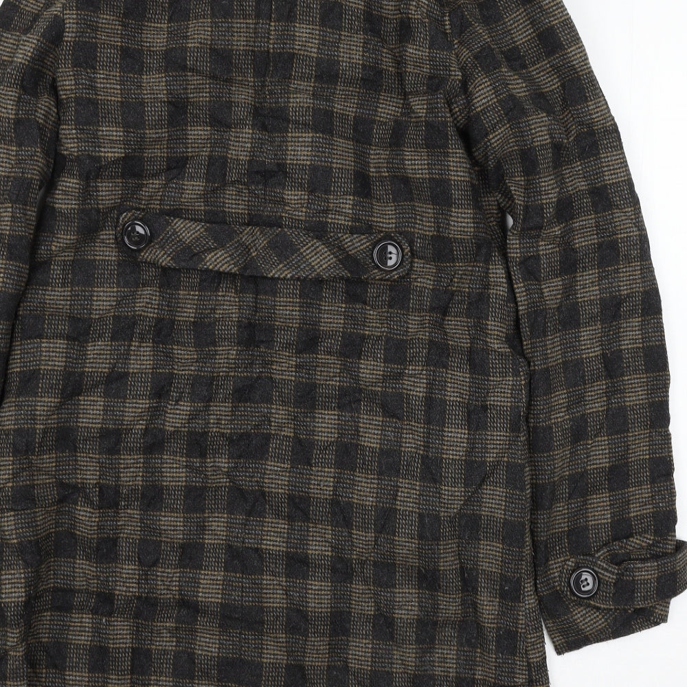 Womens UK Size 8 Topshop Brown Overcoat