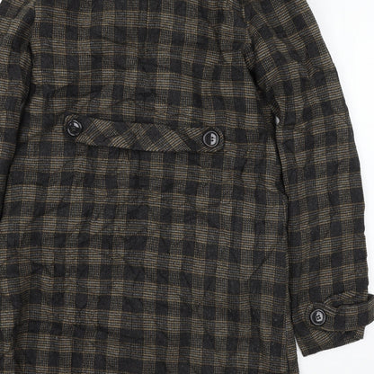 Womens UK Size 8 Topshop Brown Overcoat