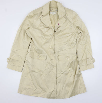 Womens UK Size 16 Marks and Spencer Ivory Overcoat