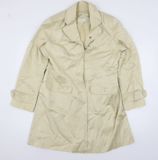 Womens UK Size 16 Marks and Spencer Ivory Overcoat