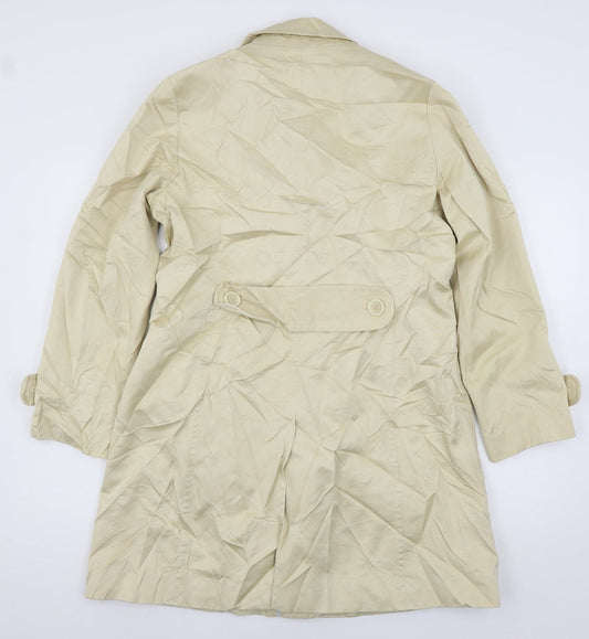 Womens UK Size 16 Marks and Spencer Ivory Overcoat