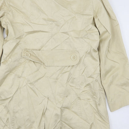 Womens UK Size 16 Marks and Spencer Ivory Overcoat