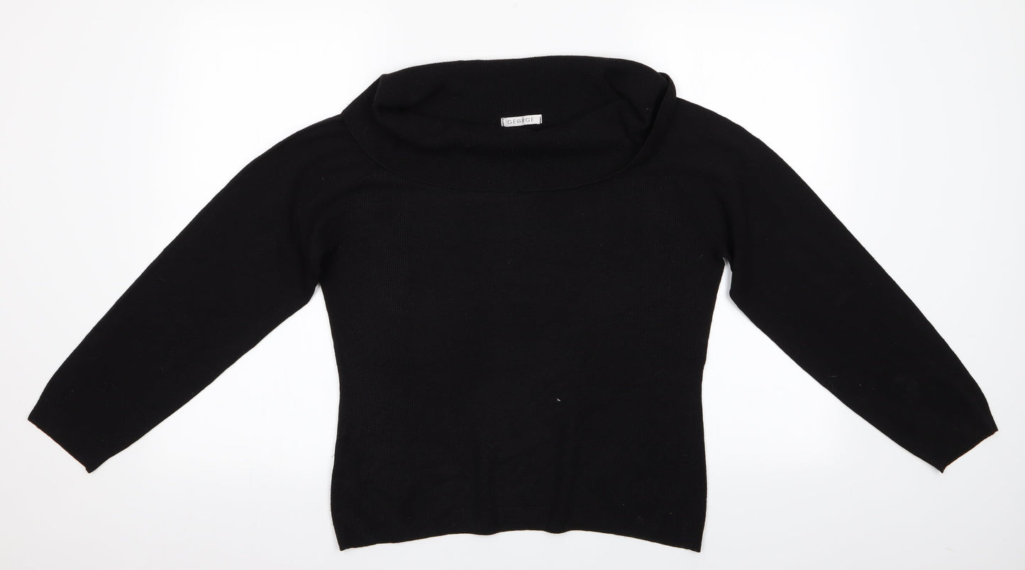 George Womens Black   Pullover Jumper Size S