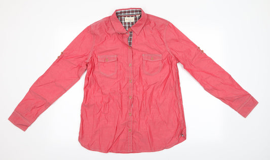 Weather Mens Red    Button-Up Size M