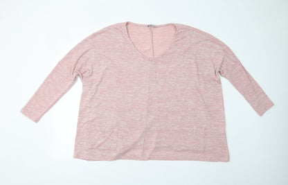 TU Womens Pink  Knit Pullover Jumper Size 14