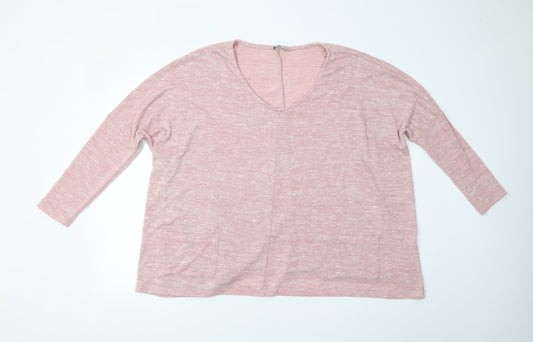 TU Womens Pink  Knit Pullover Jumper Size 14