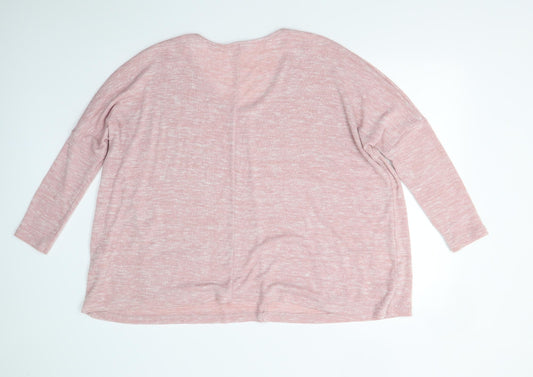TU Womens Pink  Knit Pullover Jumper Size 14