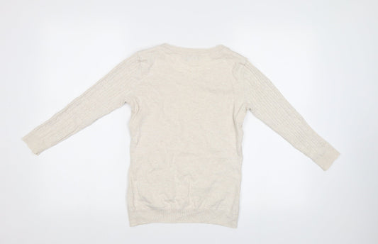 F&F Womens Beige   Pullover Jumper Size 10