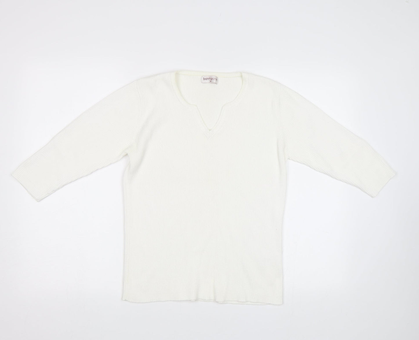 Womens UK Size M Bonmarché White Pullover Jumper