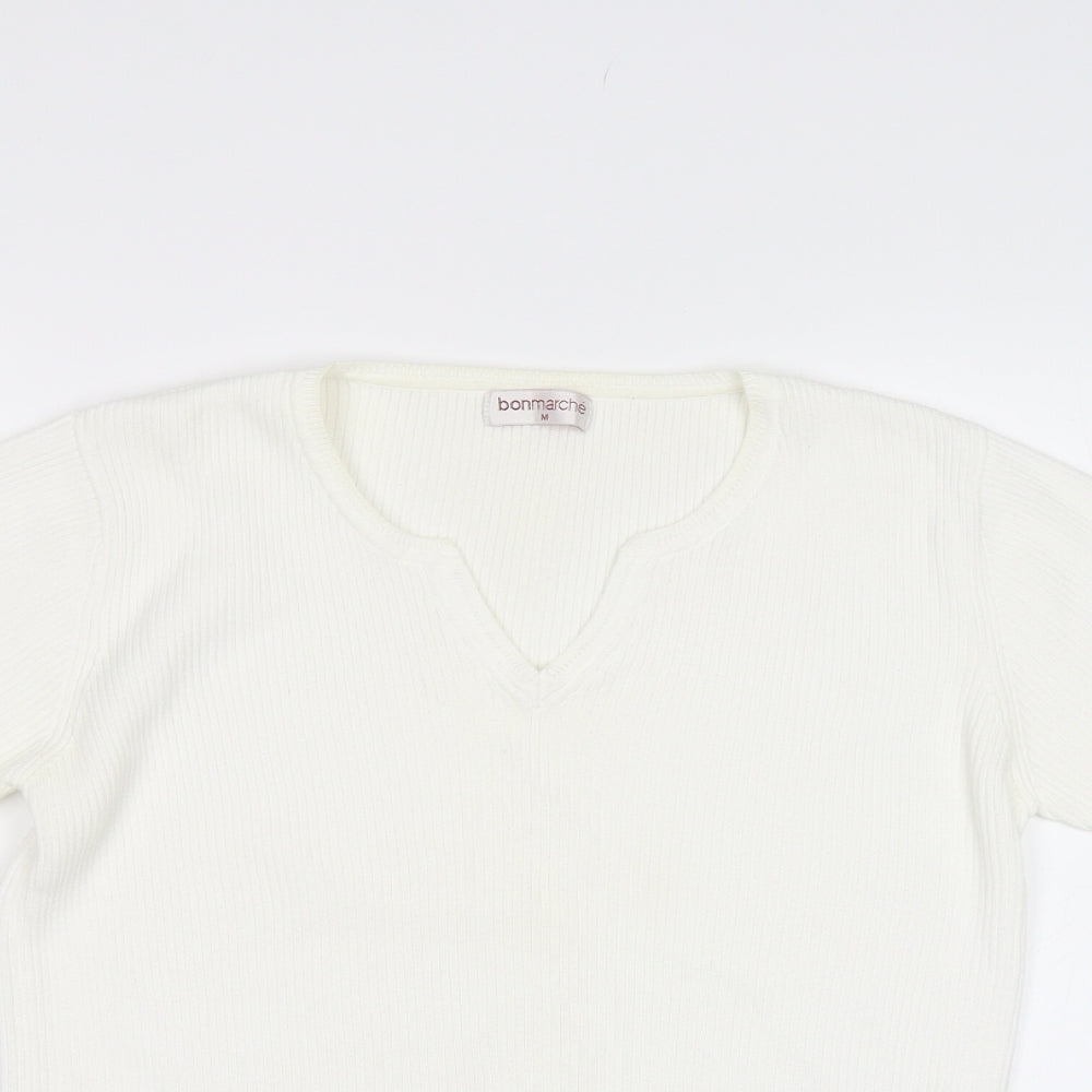 Womens UK Size M Bonmarché White Pullover Jumper