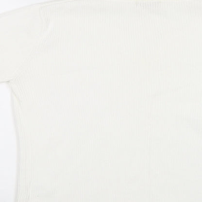 Womens UK Size M Bonmarché White Pullover Jumper