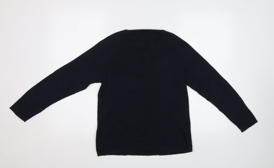 Womens UK Size M Bonmarché Blue Pullover Jumper