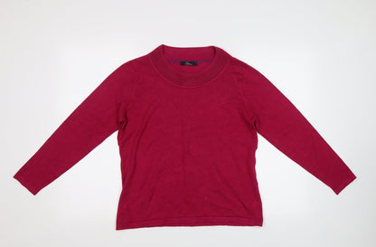 Womens UK Size S BM Purple Pullover Jumper