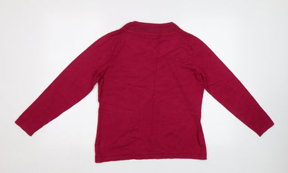 Womens UK Size S BM Purple Pullover Jumper