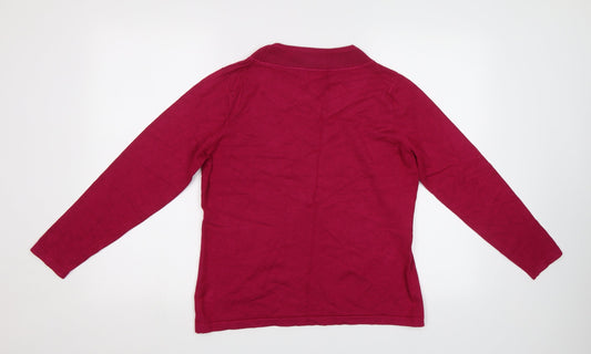 Womens UK Size S BM Purple Pullover Jumper