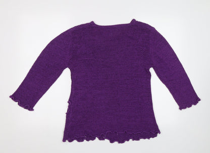 Inspire Collection Womens Purple   Pullover Jumper Size M