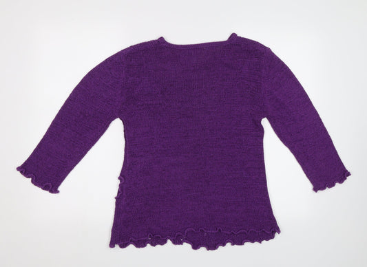 Inspire Collection Womens Purple   Pullover Jumper Size M