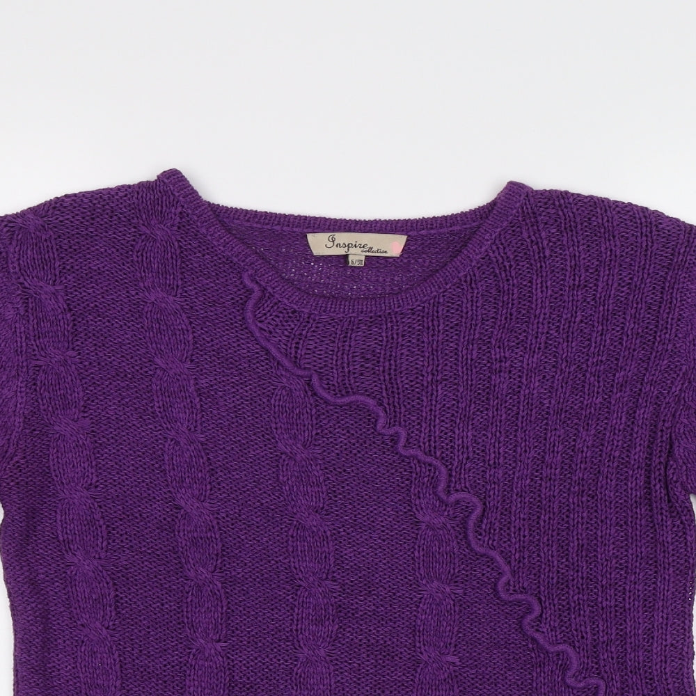 Inspire Collection Womens Purple   Pullover Jumper Size M