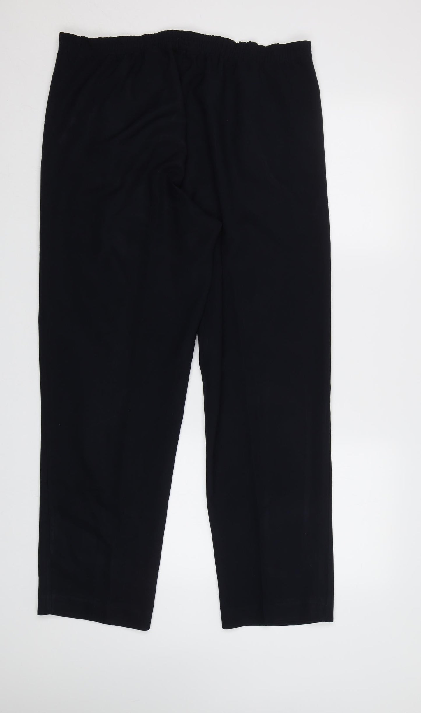 BM Womens Blue   Rain Trousers Trousers Size 12 L28 in - Elastic Waist Band
