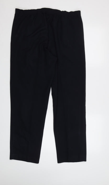 BM Womens Blue   Rain Trousers Trousers Size 12 L28 in - Elastic Waist Band