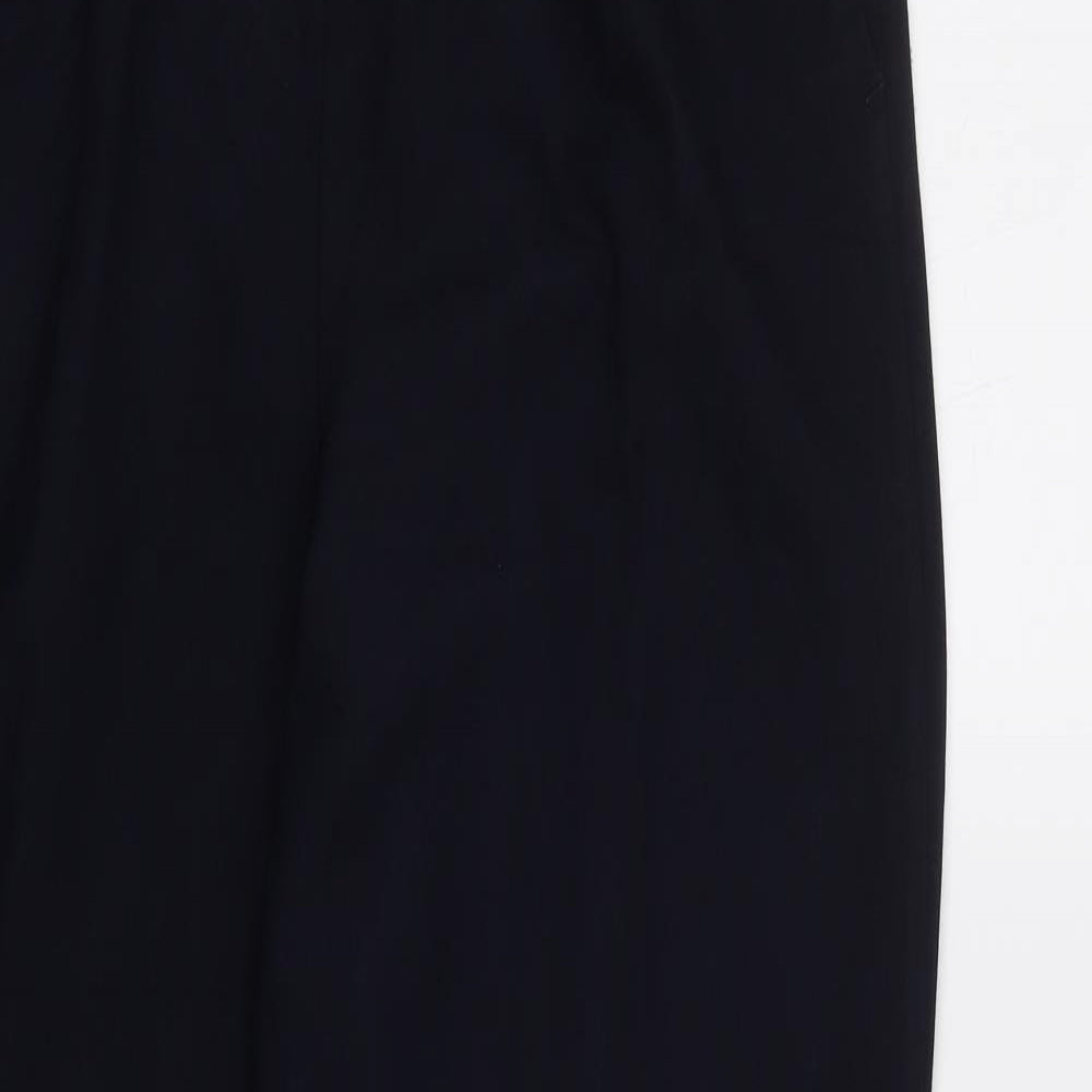 BM Womens Blue   Rain Trousers Trousers Size 12 L28 in - Elastic Waist Band