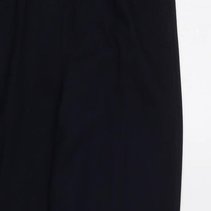 BM Womens Blue   Rain Trousers Trousers Size 12 L28 in - Elastic Waist Band