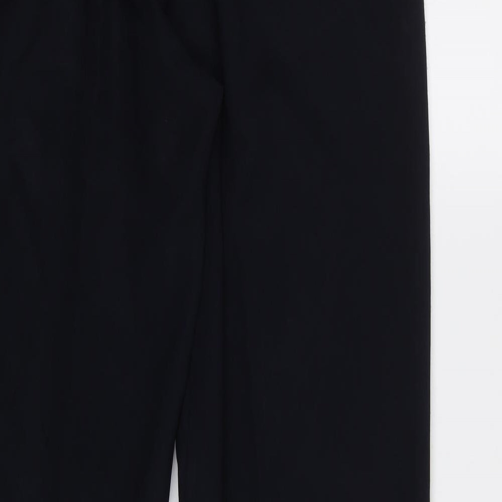 BM Womens Blue   Rain Trousers Trousers Size 12 L28 in - Elastic Waist Band