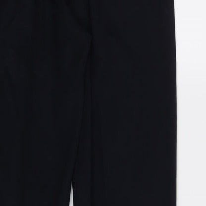 BM Womens Blue   Rain Trousers Trousers Size 12 L28 in - Elastic Waist Band