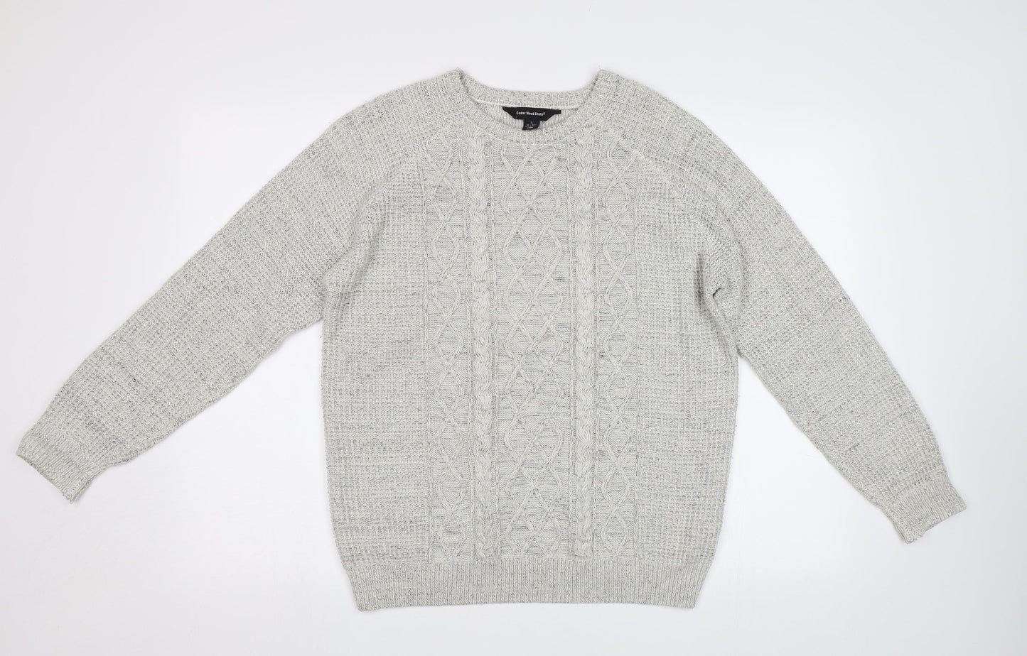 Cedar Wood State Mens Grey   Pullover Jumper Size S