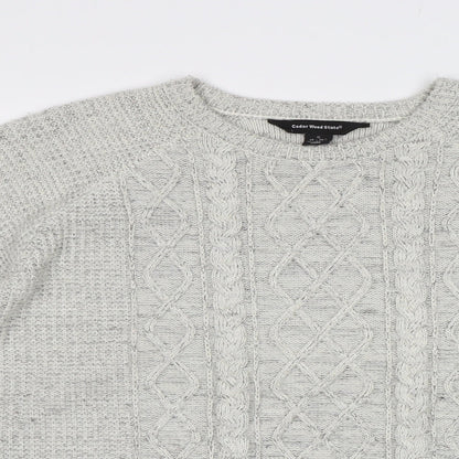 Cedar Wood State Mens Grey   Pullover Jumper Size S