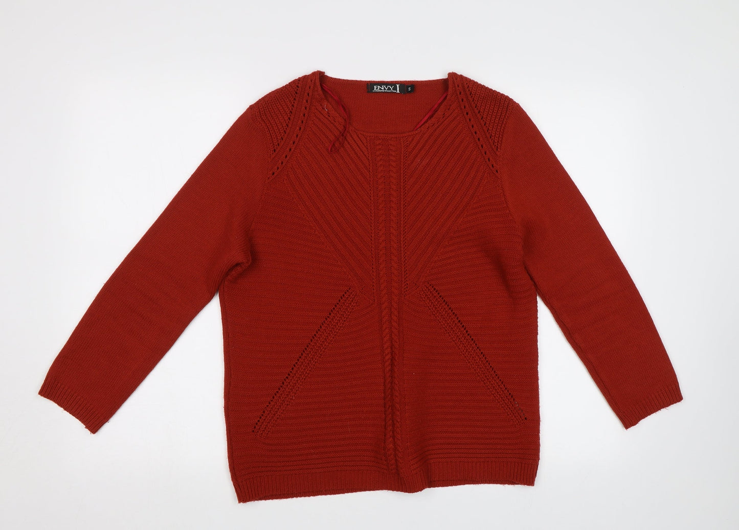 Envy Womens Red   Pullover Jumper Size S