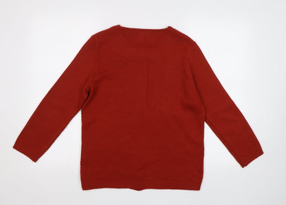 Envy Womens Red   Pullover Jumper Size S