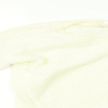 H&M Girls White   Pullover Jumper Size 11-12 Years