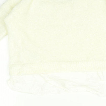 H&M Girls White   Pullover Jumper Size 11-12 Years
