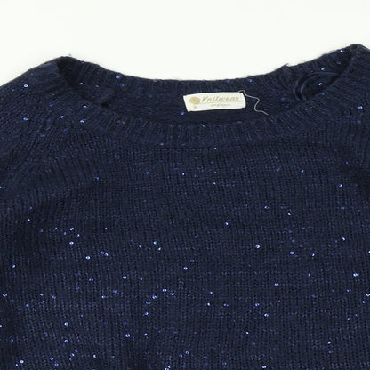 Womens UK Size L Knitwear Blue Pullover Jumper