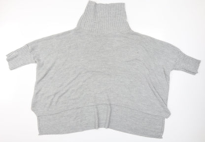 I SAW IT FIRST Womens Grey   Shrug Jumper