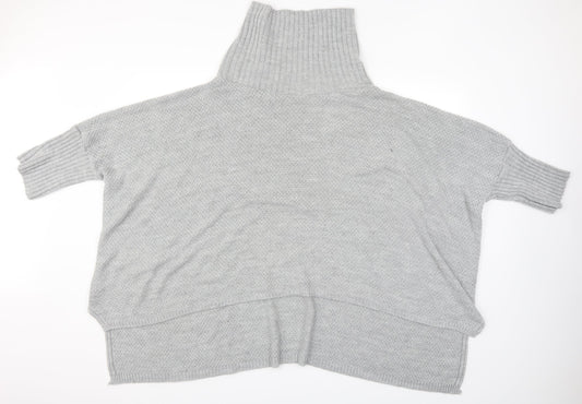 I SAW IT FIRST Womens Grey   Shrug Jumper